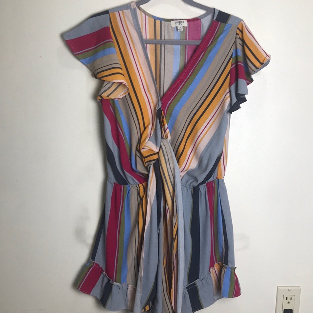 Umgee by Anthropologie Striped Romper Small
